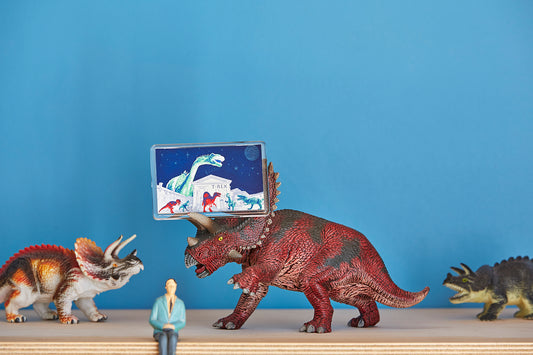 Dancing Dinos Fridge Magnet - Ed Watts Studio