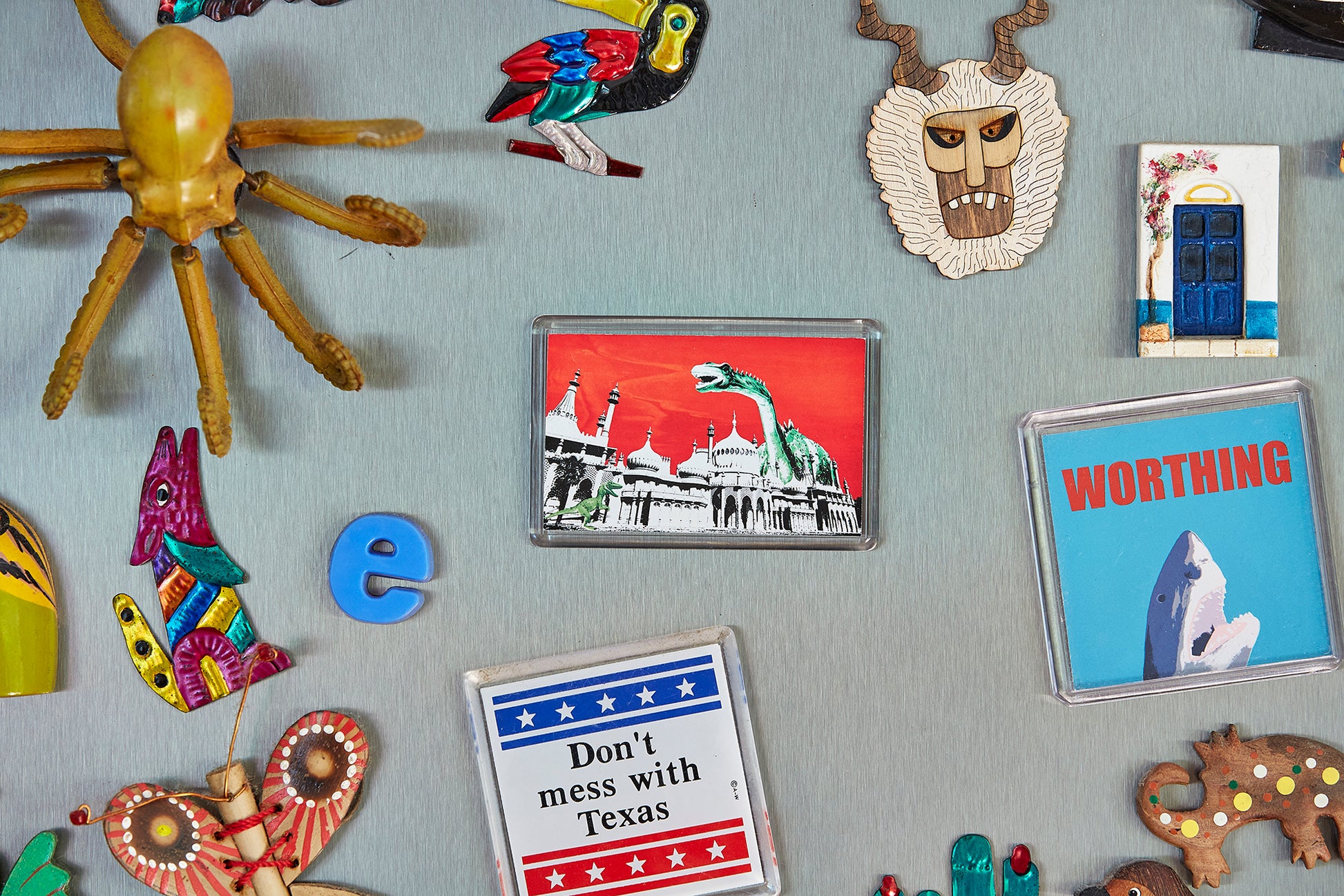 Dippy Visits Brighton Fridge Magnet - Ed Watts Studio
