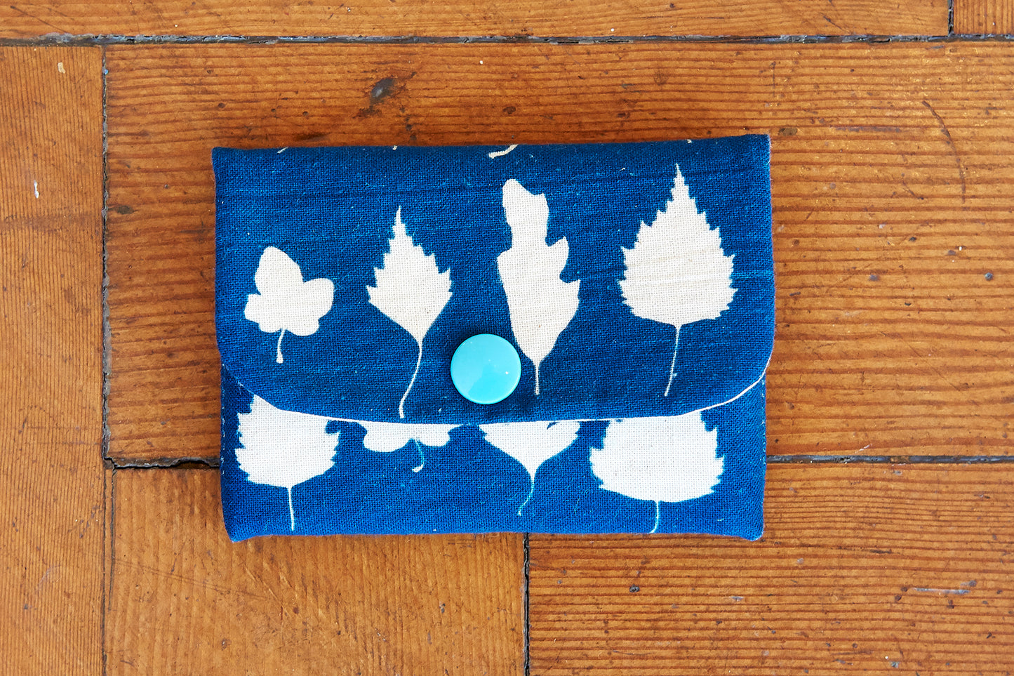 Handmade Cyanotype Card Wallet - Ed Watts Studio