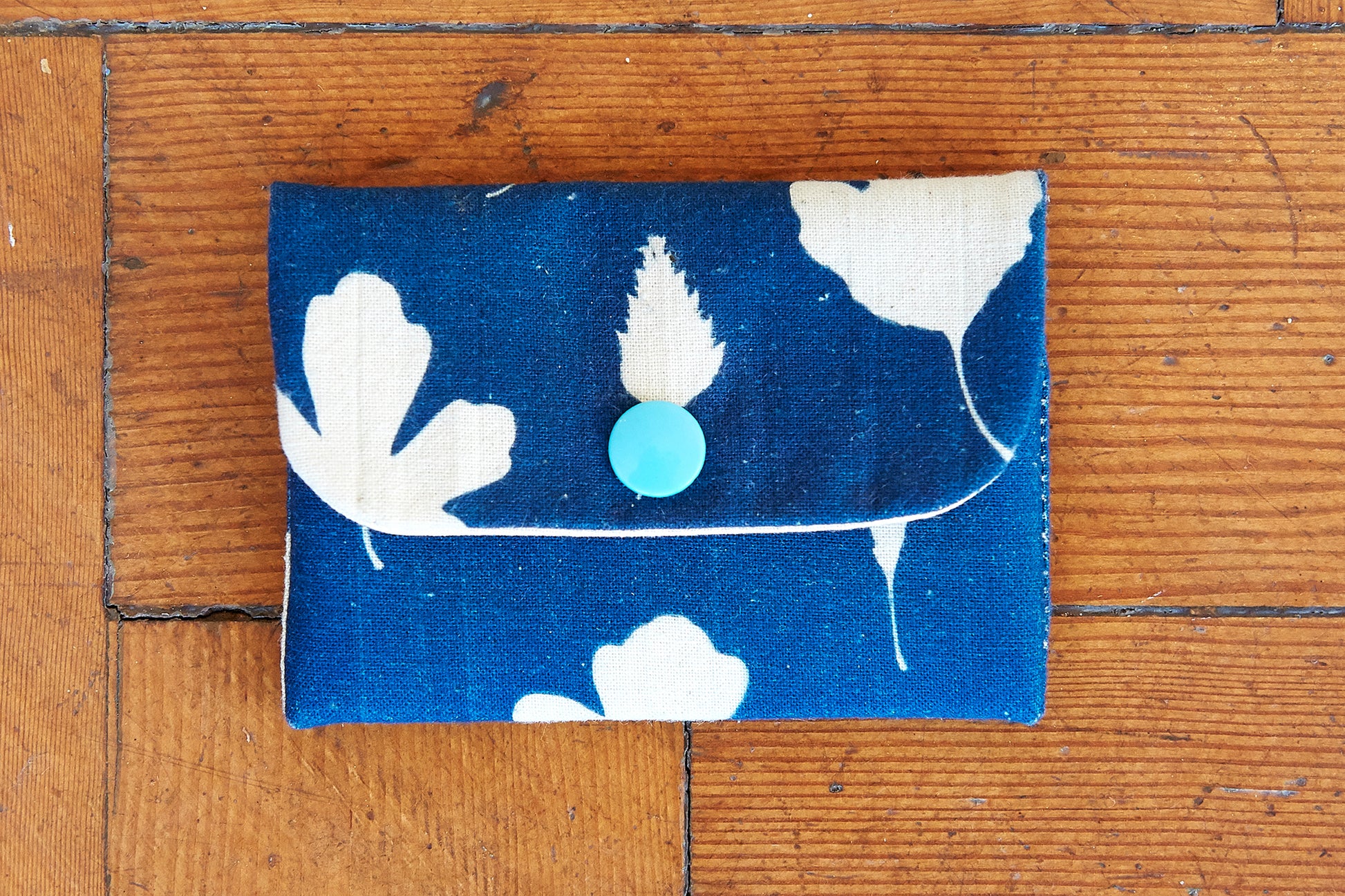 Handmade Cyanotype Card Wallet - Ed Watts Studio