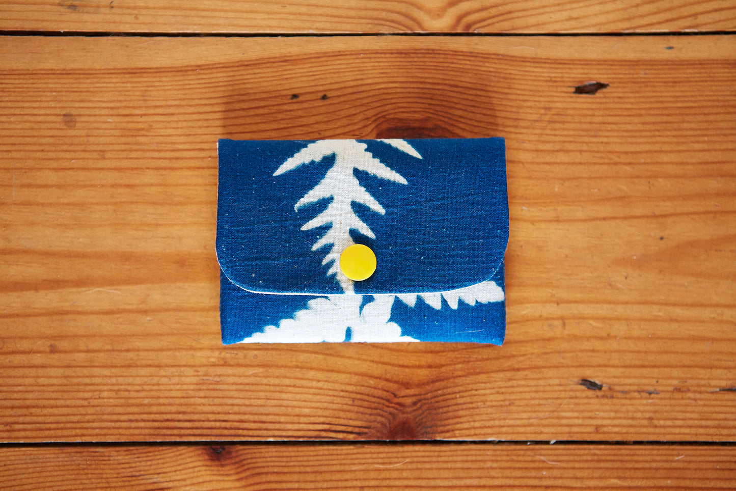 Handmade Cyanotype Card Wallet - Ed Watts Studio
