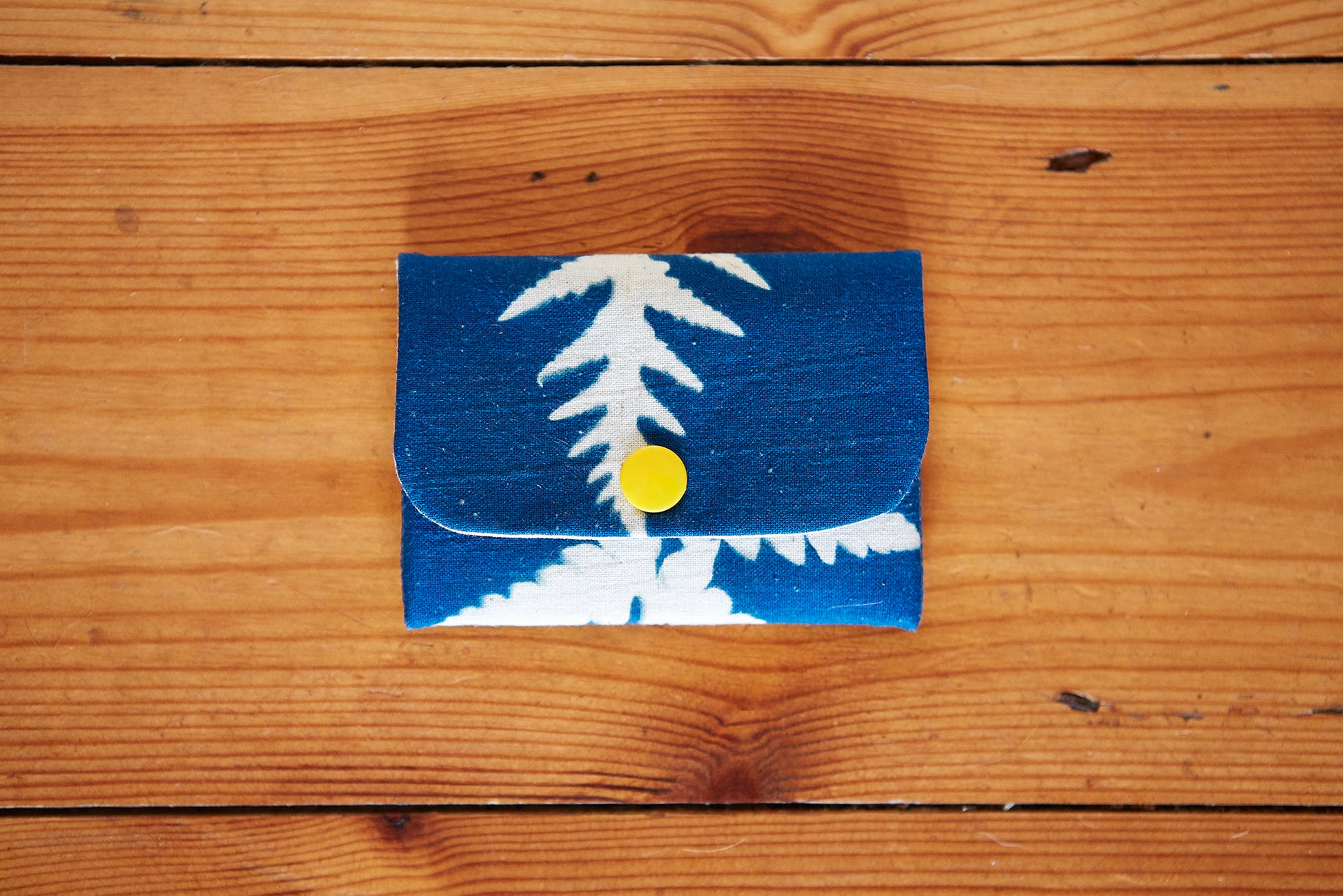 Handmade Cyanotype Card Wallet - Ed Watts Studio