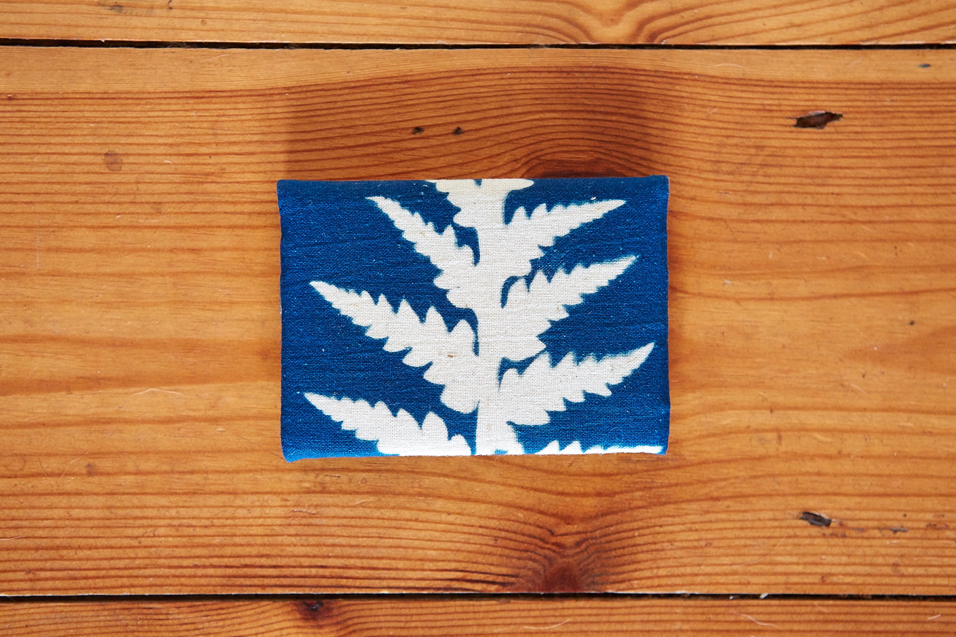 Handmade Cyanotype Card Wallet - Ed Watts Studio