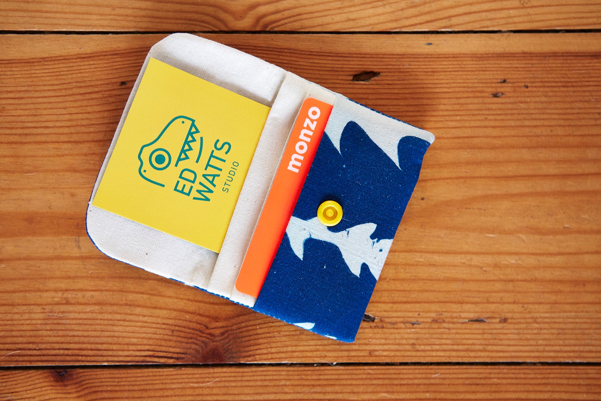 Handmade Cyanotype Card Wallet - Ed Watts Studio
