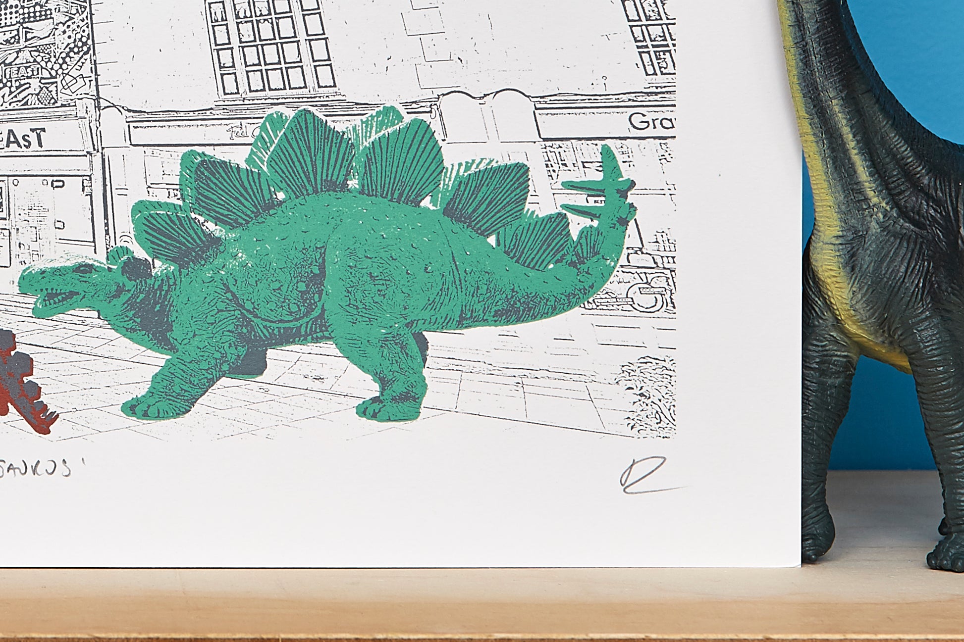 Shopping Stegosaurus - Ed Watts Studio