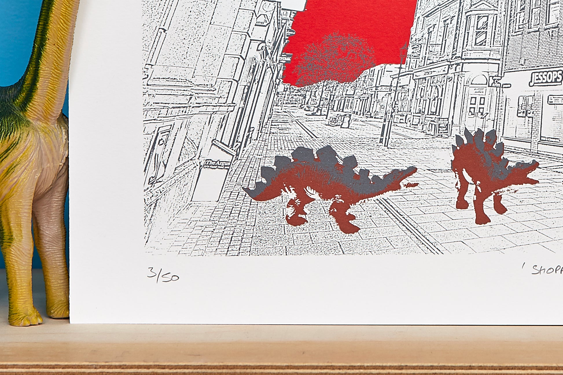 Shopping Stegosaurus - Ed Watts Studio