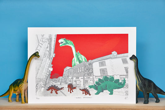 Shopping Stegosaurus - Ed Watts Studio
