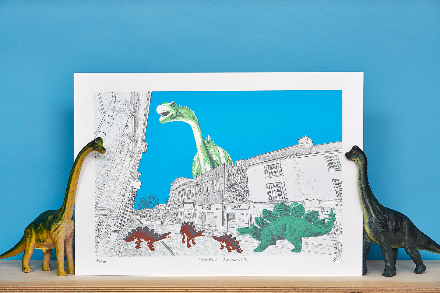 Shopping Stegosaurus - Ed Watts Studio