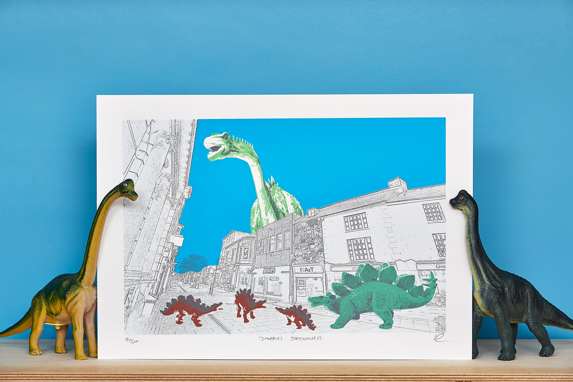 Shopping Stegosaurus - Ed Watts Studio