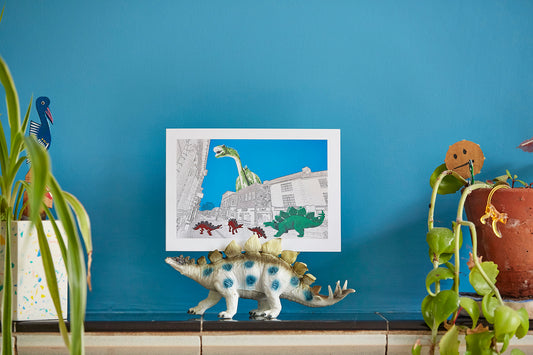 Shopping Stegosaurus - Ed Watts Studio