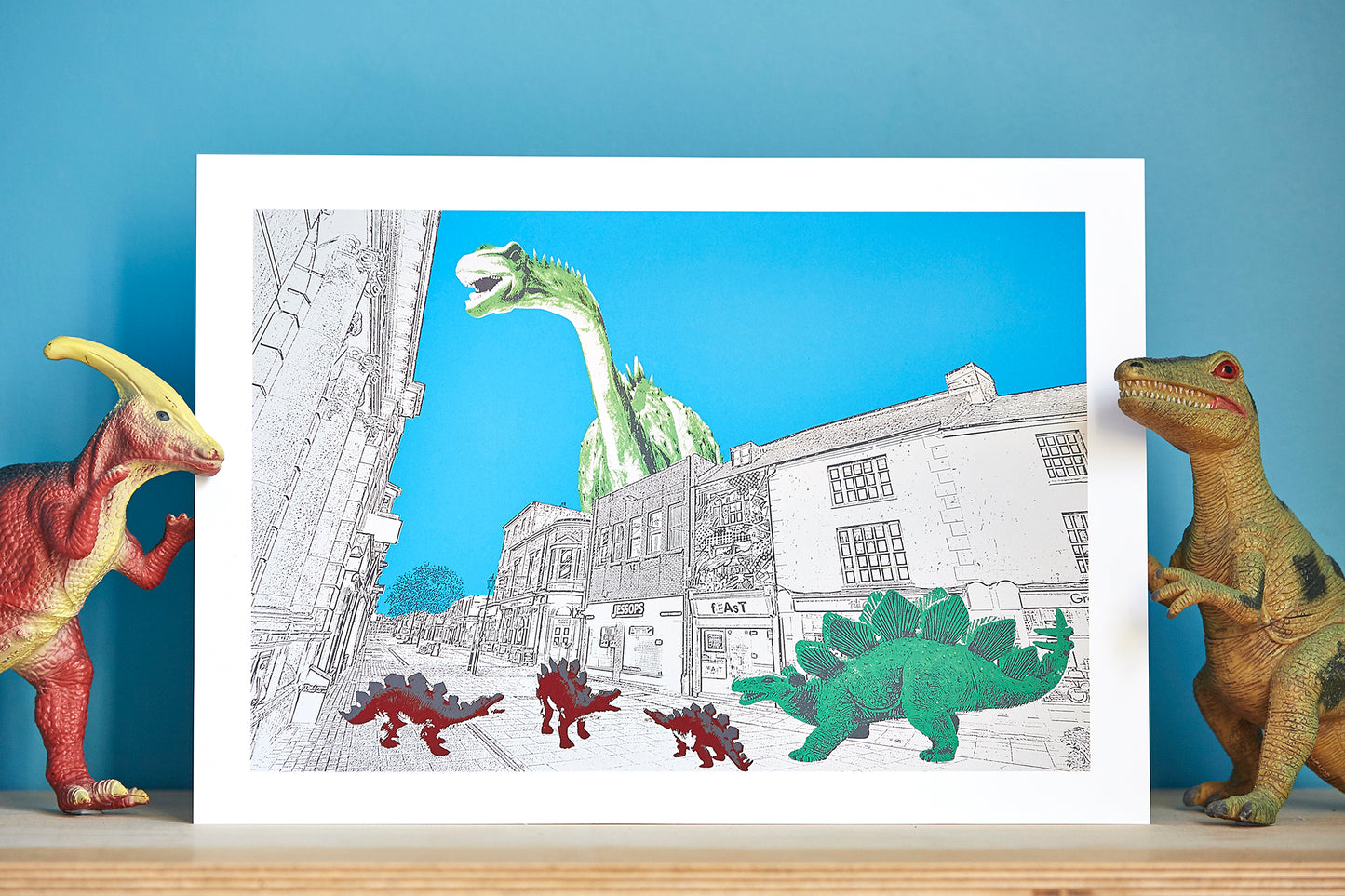 Shopping Stegosaurus - Ed Watts Studio