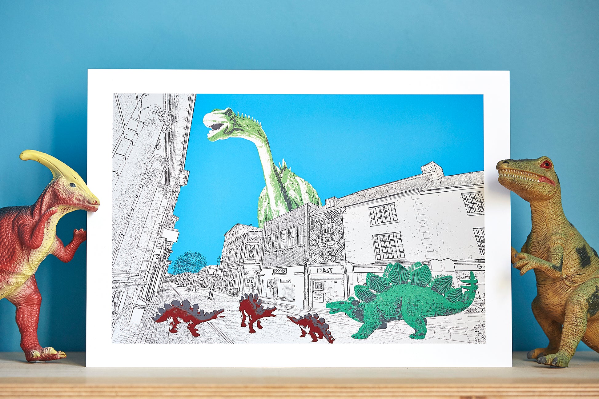 Shopping Stegosaurus - Ed Watts Studio