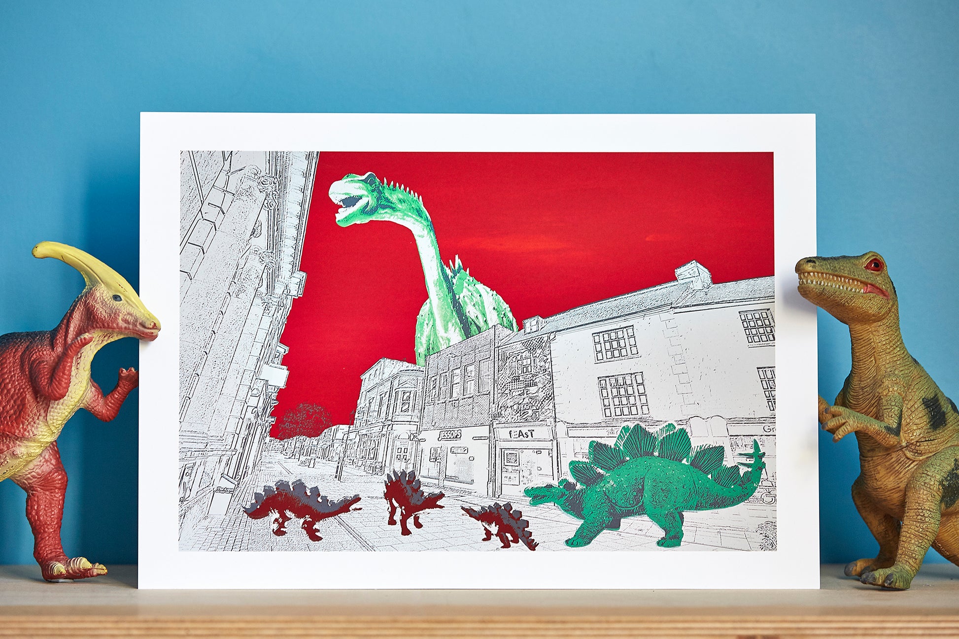 Shopping Stegosaurus - Ed Watts Studio