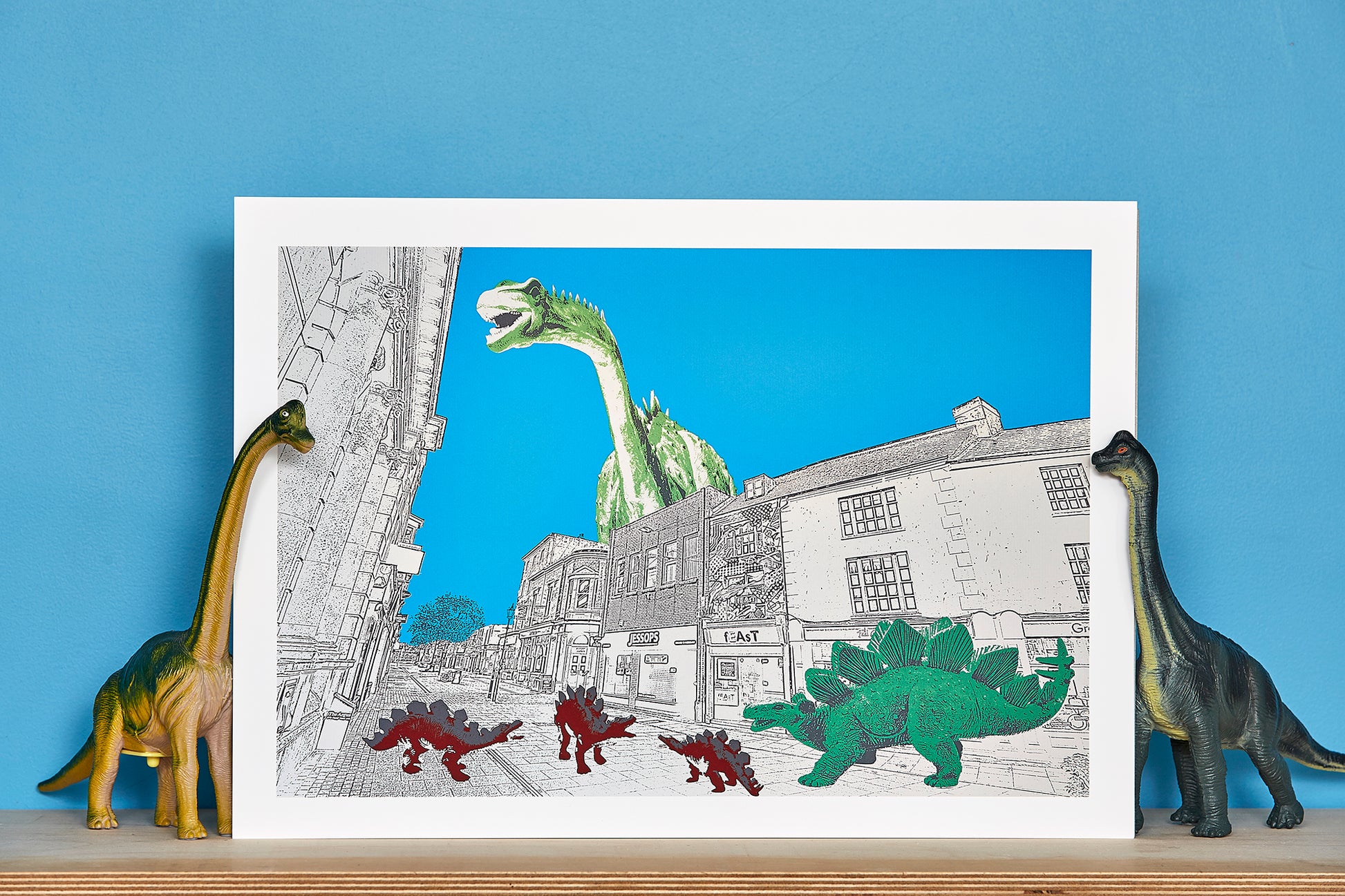 Shopping Stegosaurus - Ed Watts Studio