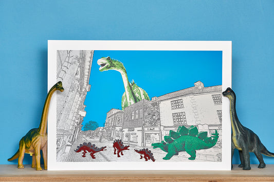 Shopping Stegosaurus - Ed Watts Studio