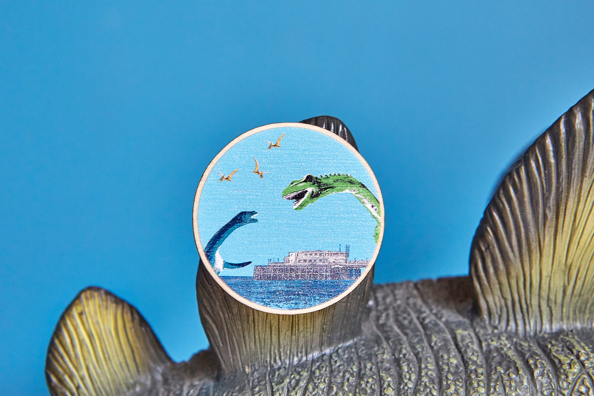 Dippy Finds Love Pin Badge - Ed Watts Studio