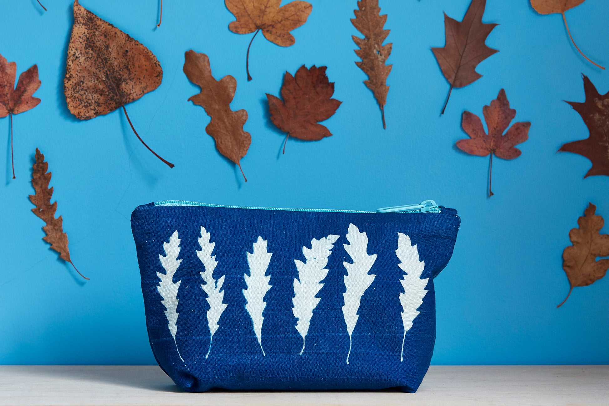 Unique Cyanotype Pouch - Ed Watts Studio