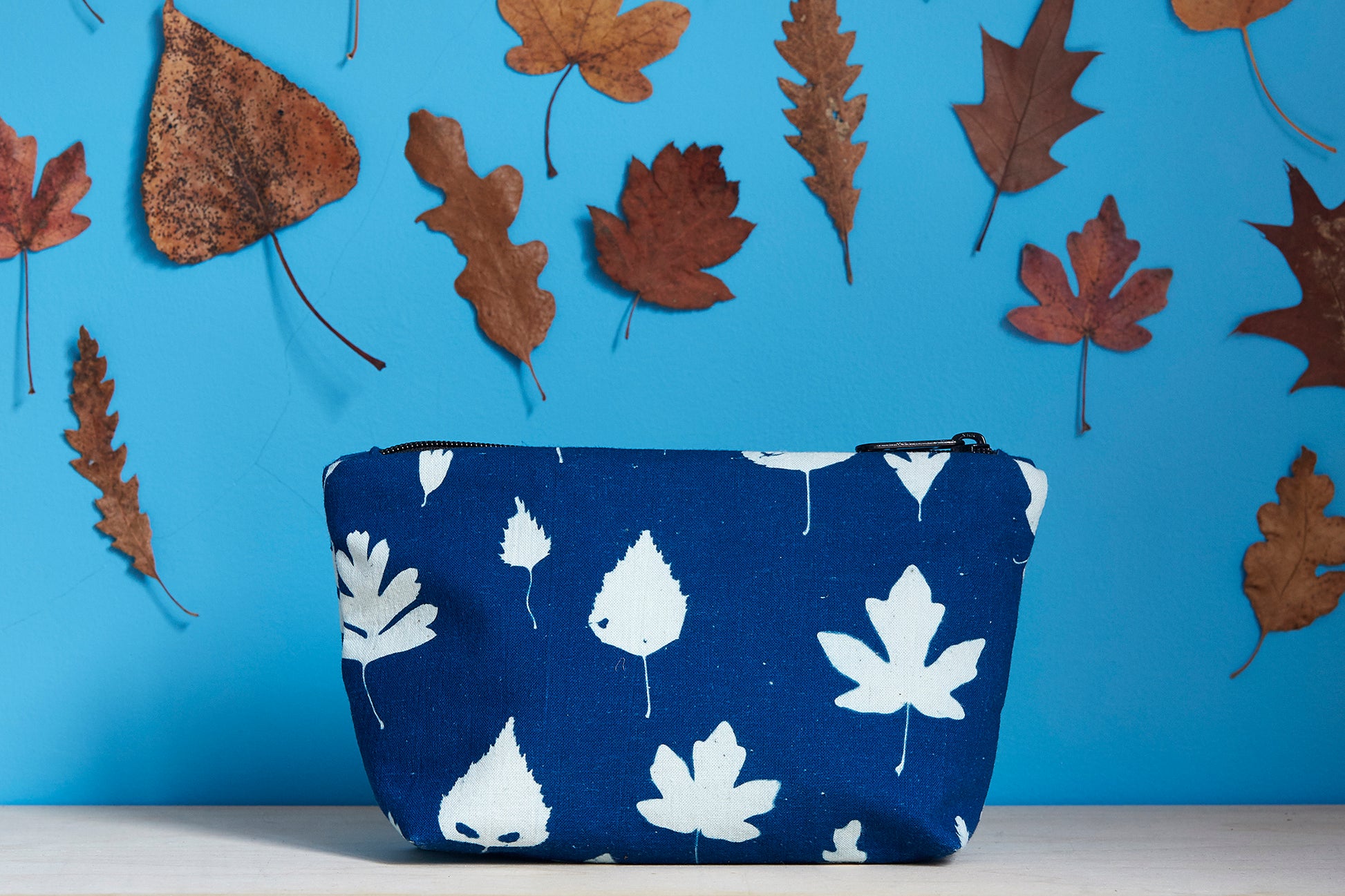 Unique Cyanotype Pouch - Ed Watts Studio