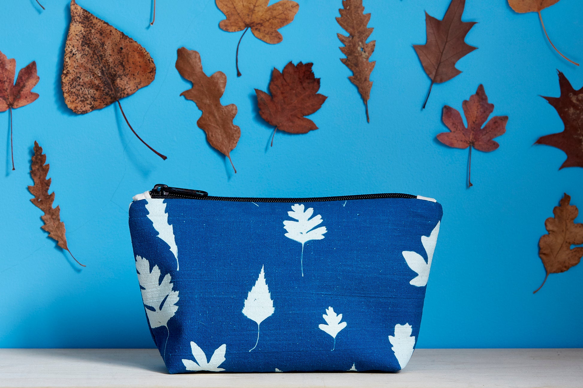 Unique Cyanotype Pouch - Ed Watts Studio