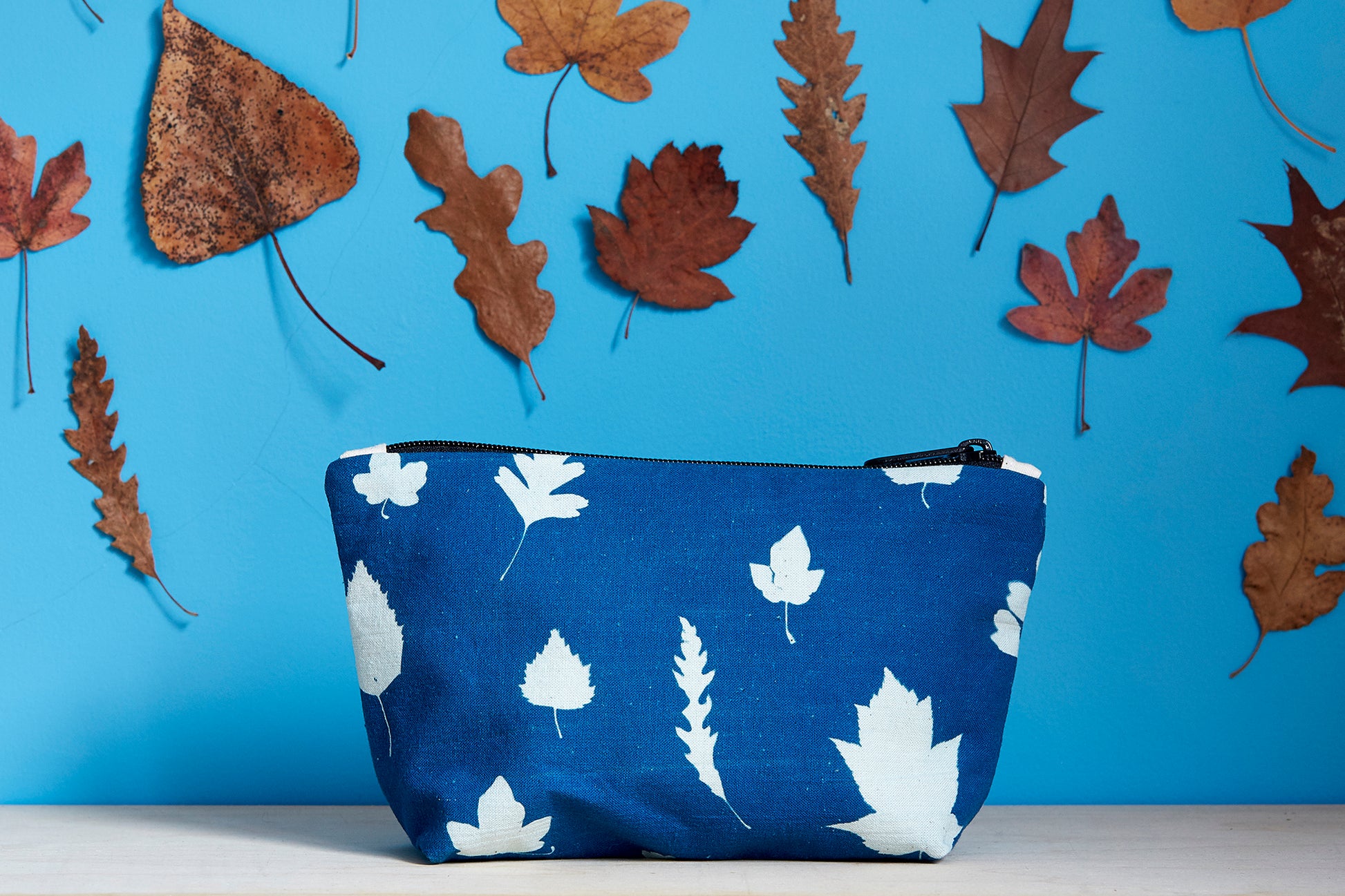 Unique Cyanotype Pouch - Ed Watts Studio