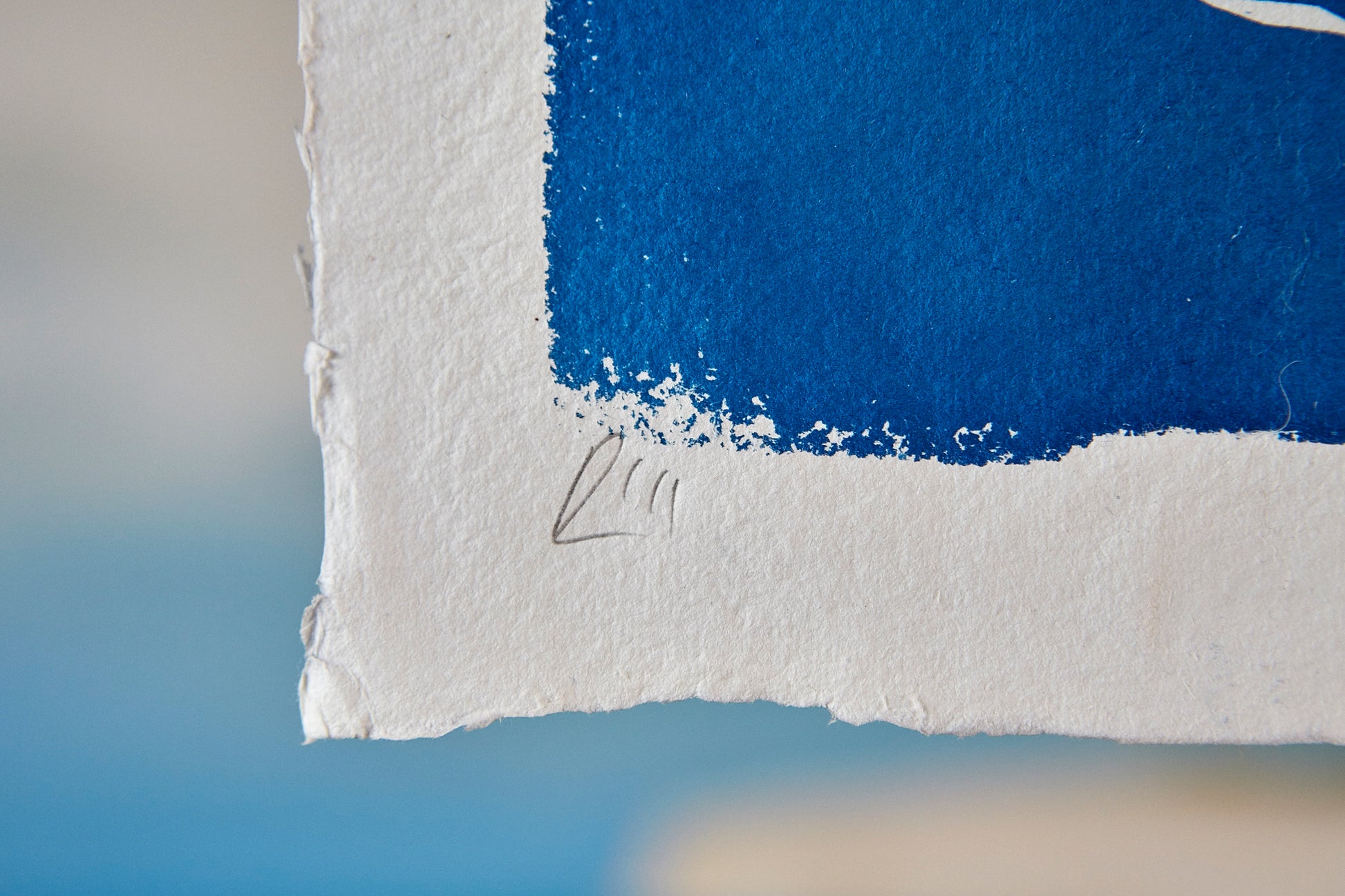 'Untitled' Cyanotype A4 Print - Ed Watts Studio