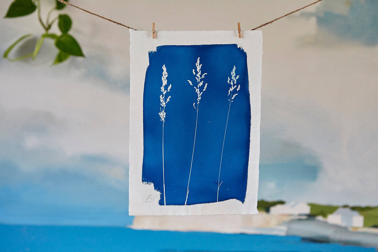 'Untitled' Cyanotype A4 Print - Ed Watts Studio