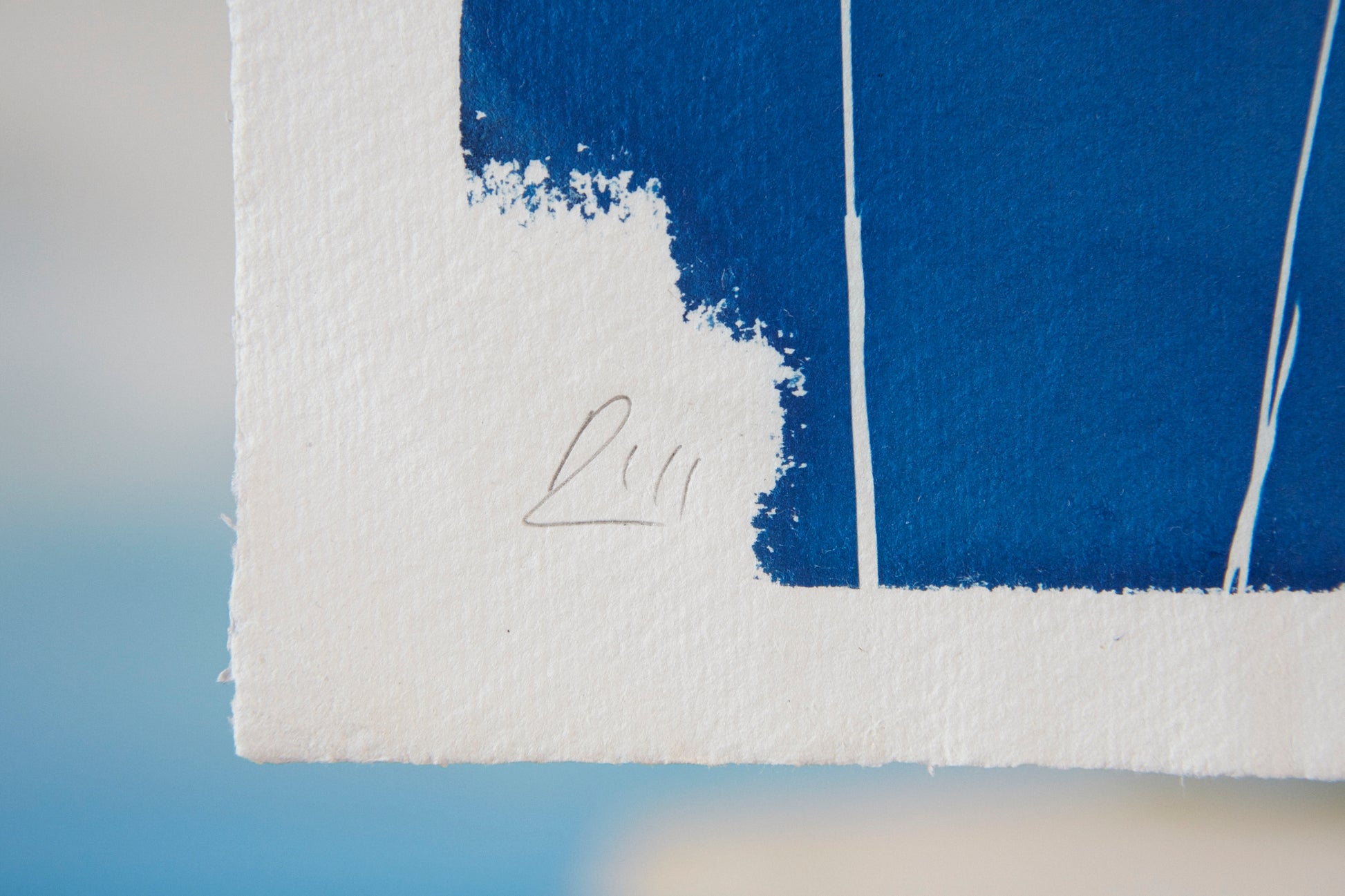 'Untitled' Cyanotype A4 Print - Ed Watts Studio