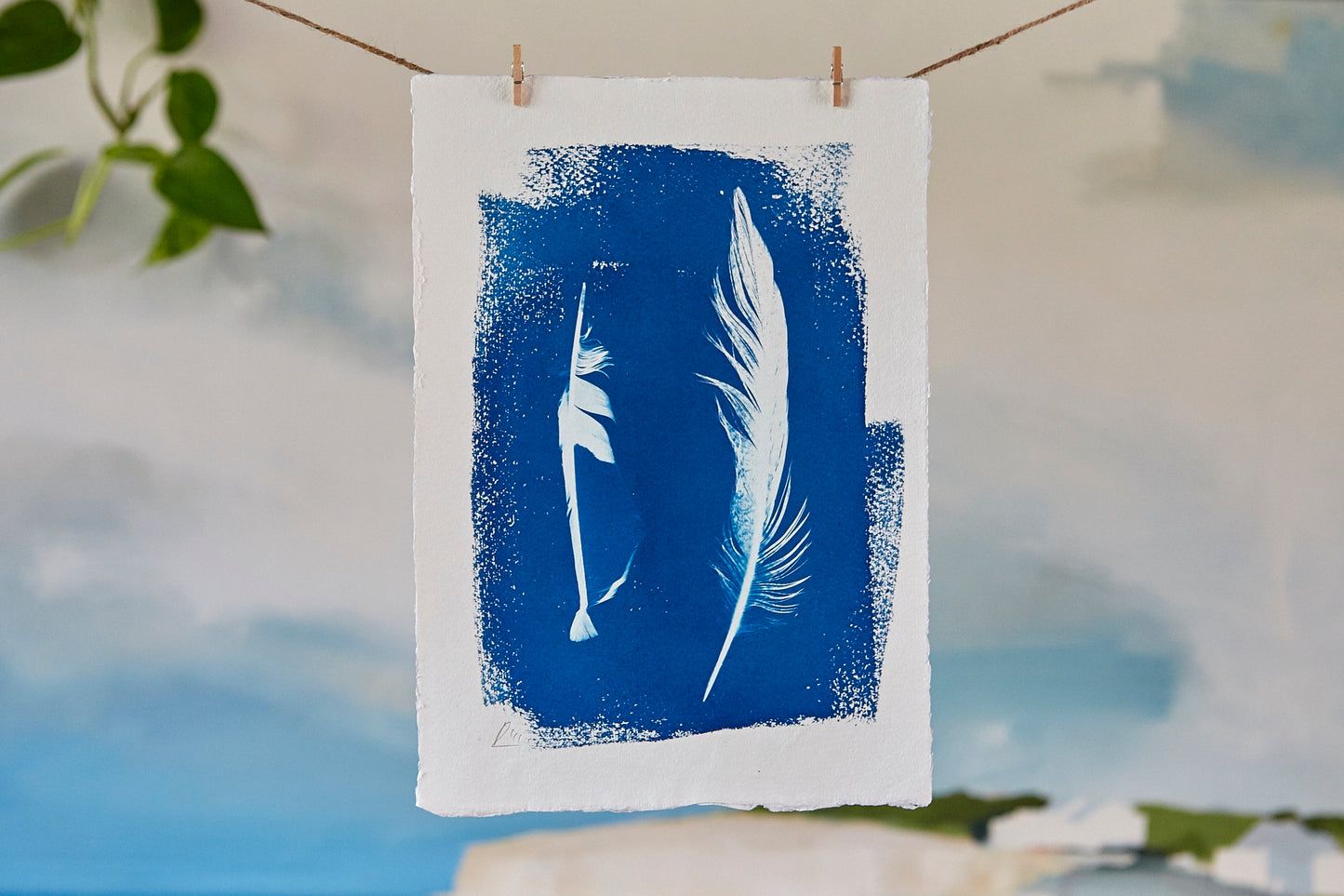 'Untitled' Cyanotype A4 Print - Ed Watts Studio