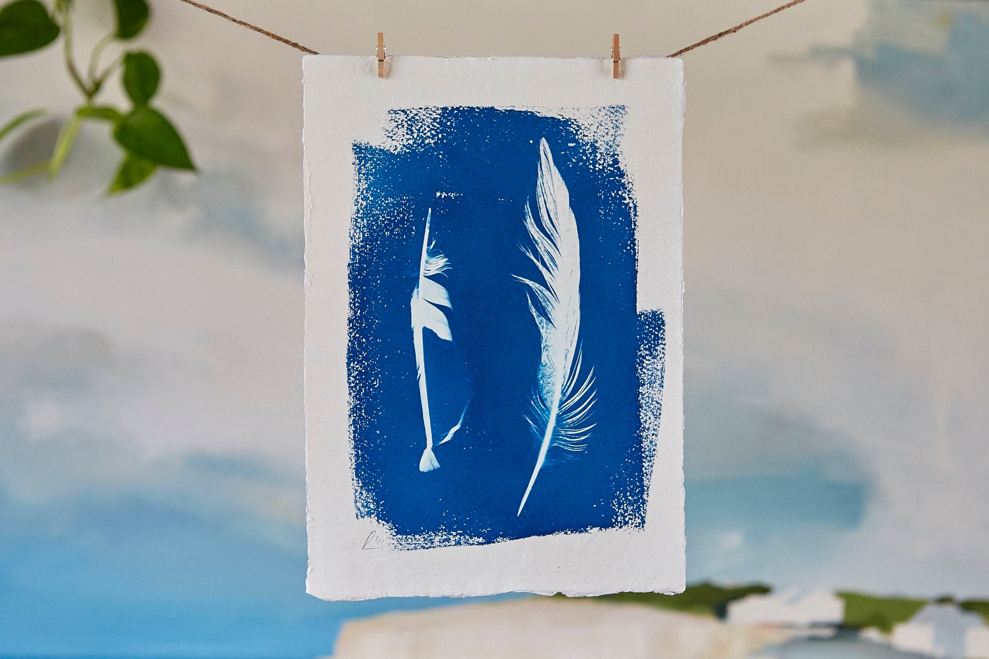 'Untitled' Cyanotype A4 Print - Ed Watts Studio