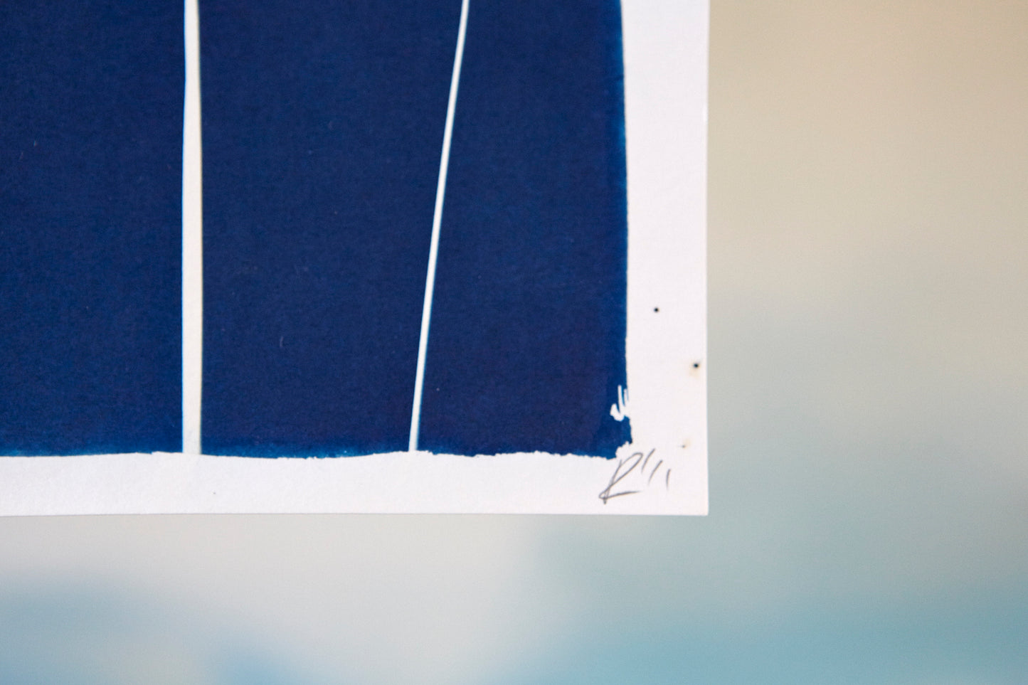 'Untitled' Cyanotype A5 Print - Ed Watts Studio