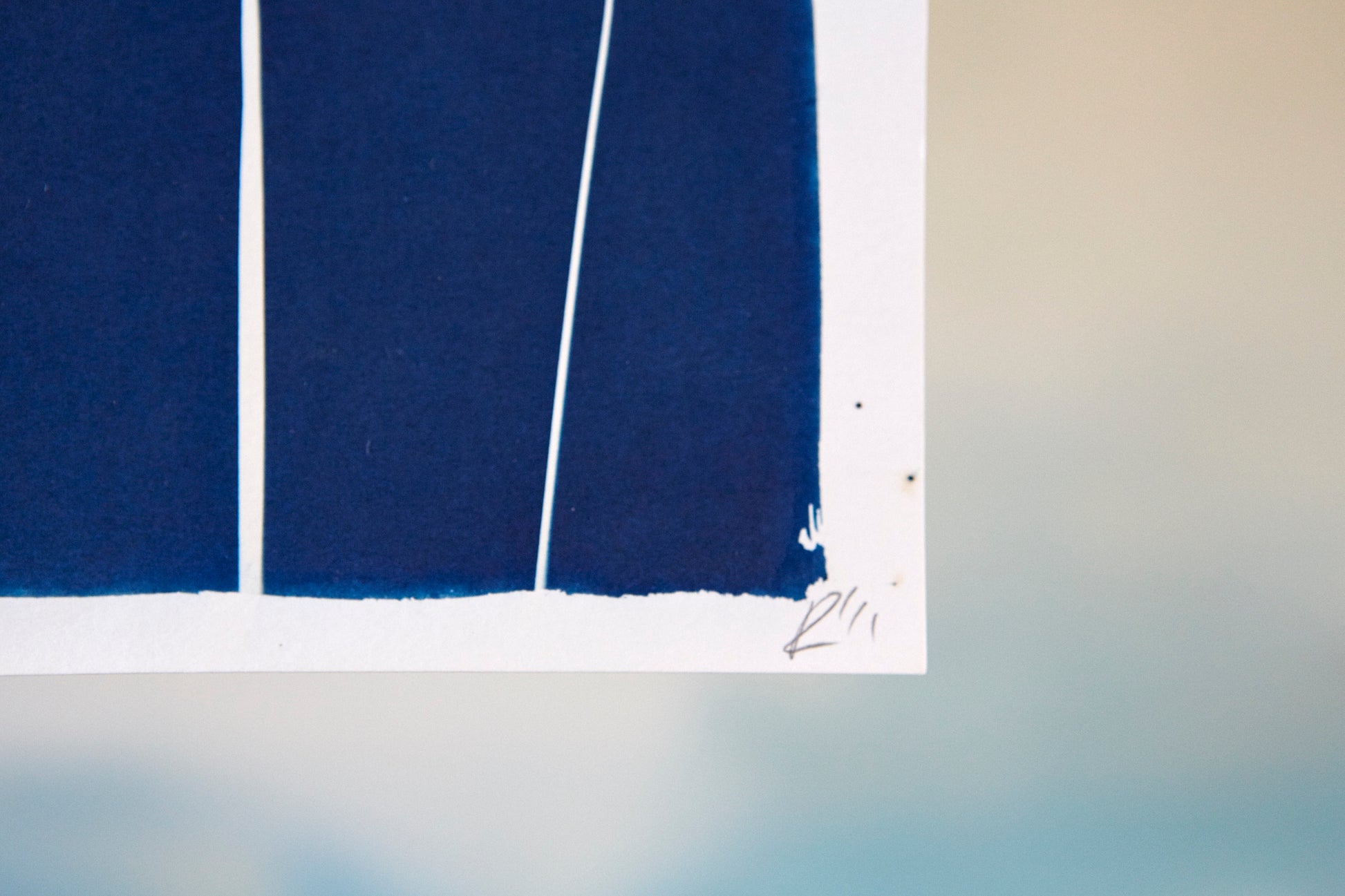 'Untitled' Cyanotype A5 Print - Ed Watts Studio