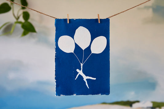 'Untitled' Cyanotype A5 Print - Ed Watts Studio