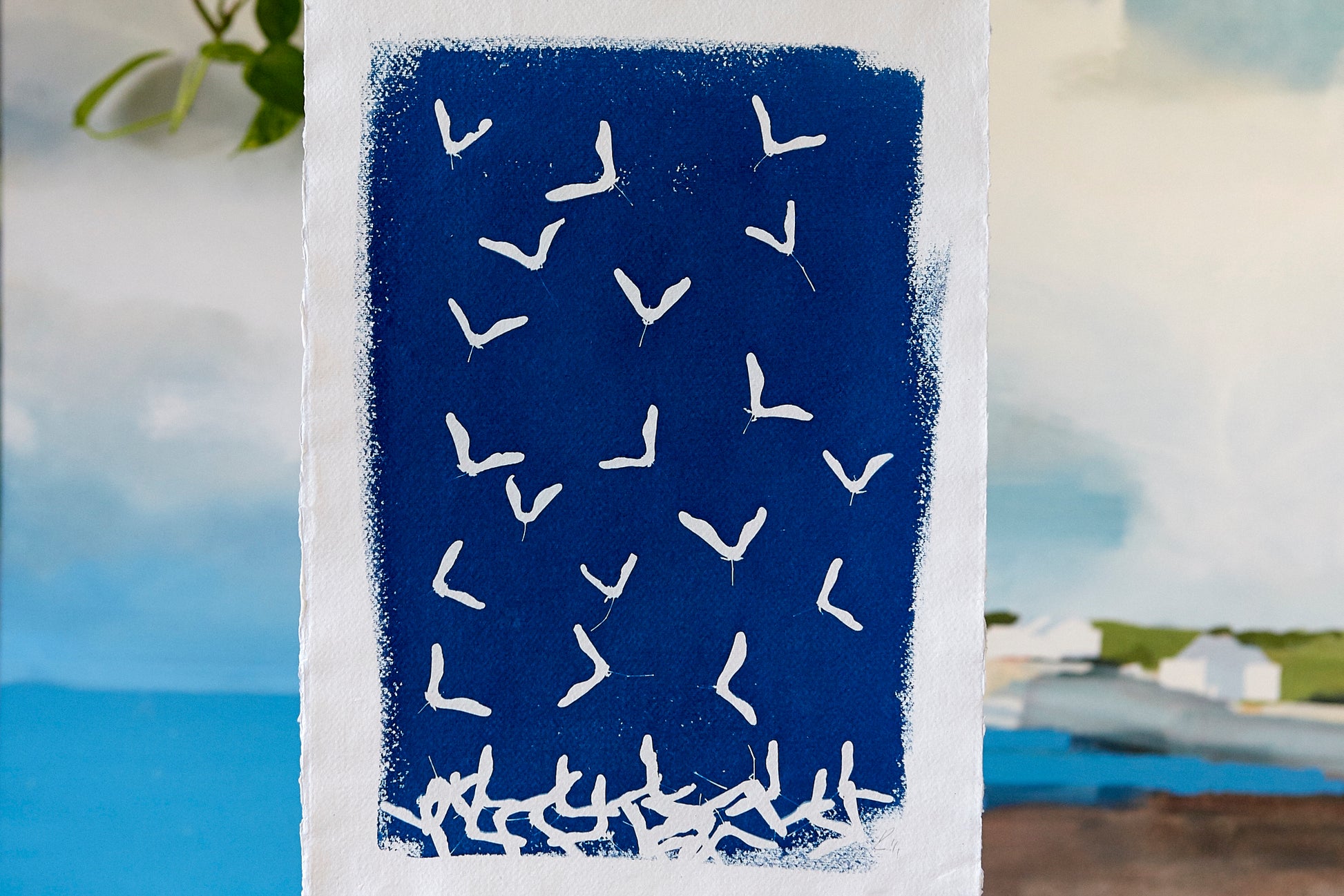 'Untitled' Cyanotype A3 Print - Ed Watts Studio