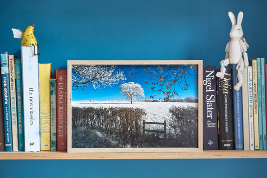 'Downs link at Partridge Green' Framed Print