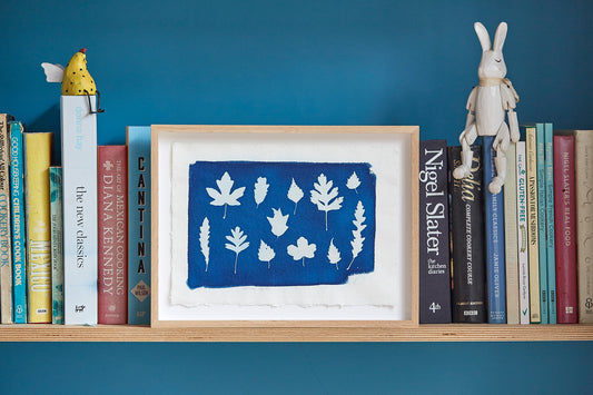 'Autumn Leaves' Framed Cyanotype
