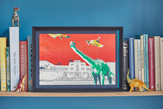 'Shoreham Airport Dippy' Framed Print