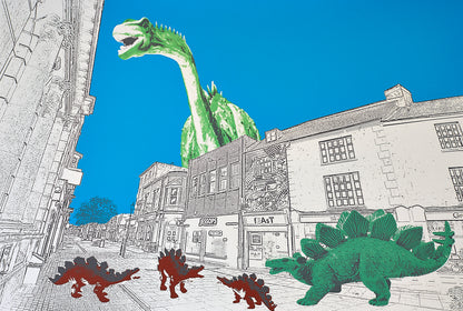 Shopping Stegosaurus - Ed Watts Studio