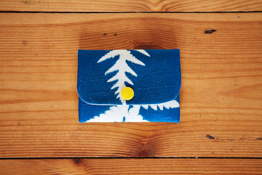 Handmade Cyanotype Card Wallet - Ed Watts Studio