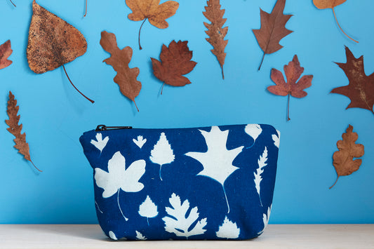 Unique Cyanotype Pouch - Ed Watts Studio