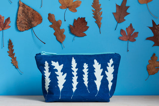 Unique Cyanotype Pouch - Ed Watts Studio