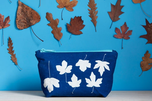 Unique Cyanotype Pouch - Ed Watts Studio