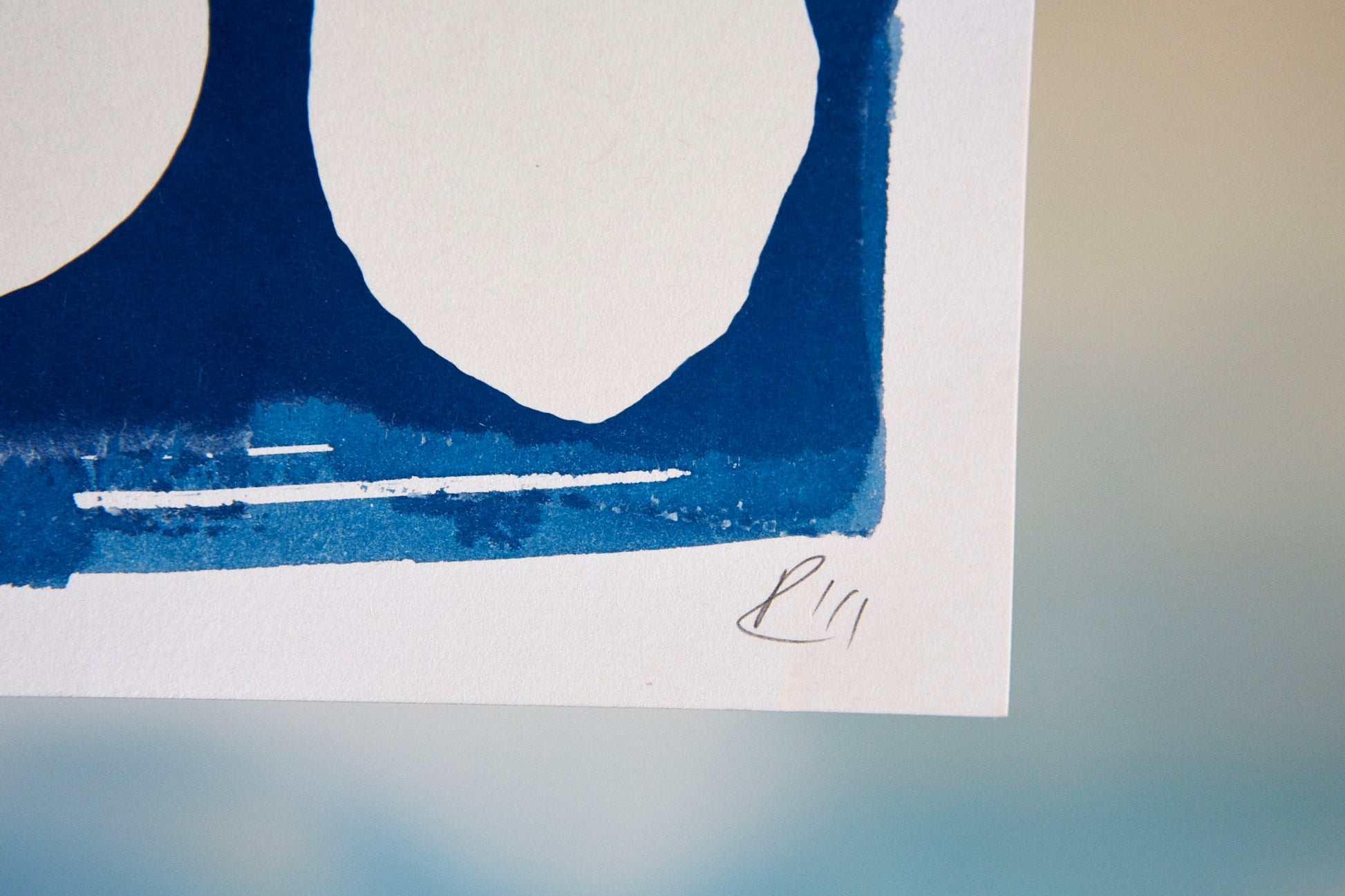 'Untitled' Cyanotype A5 Print - Ed Watts Studio