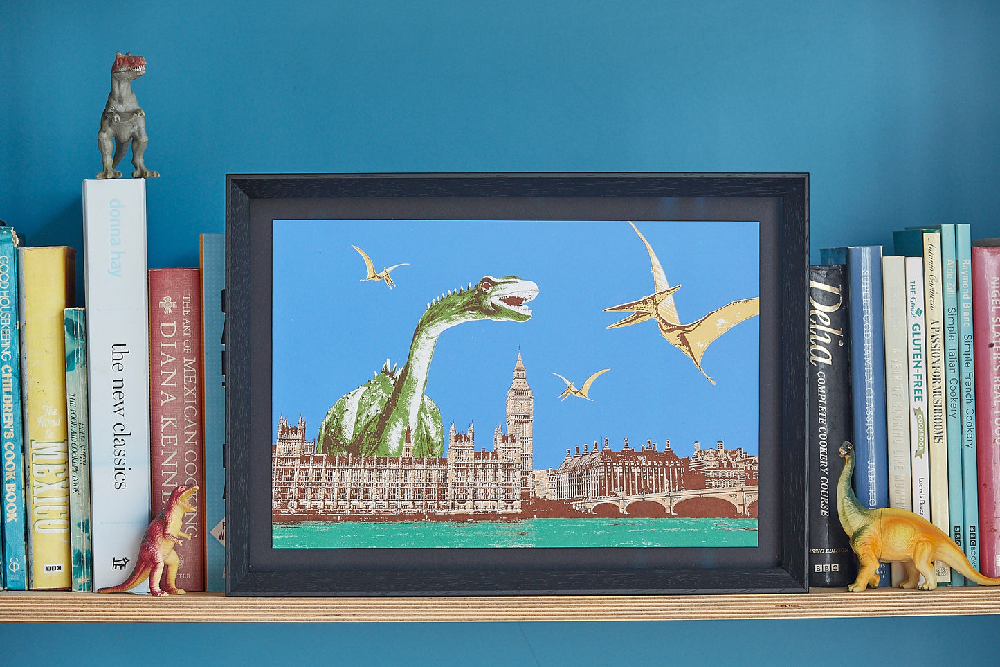 'Westminster Dinos' Framed Print