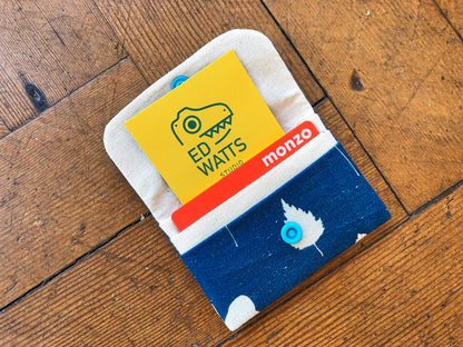 Handmade Cyanotype Card Wallet - Ed Watts Studio